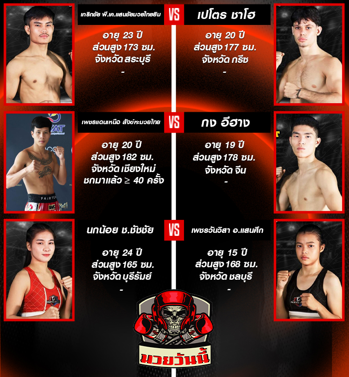 Fairtex Fight มวยมันพันธุ์ EXTREME ประจำวันเสาร์ที่ 23 สิงหาคม ช่วง 2